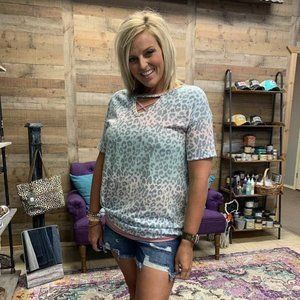 Angelic Colorful Leopard Top